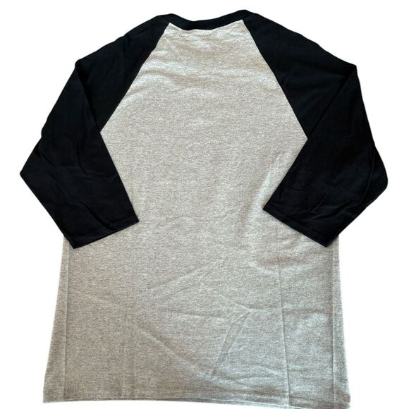 Catan Coffee Raglan Tee Shirt Black and Gray Green Unisex - Picture 2 of 6